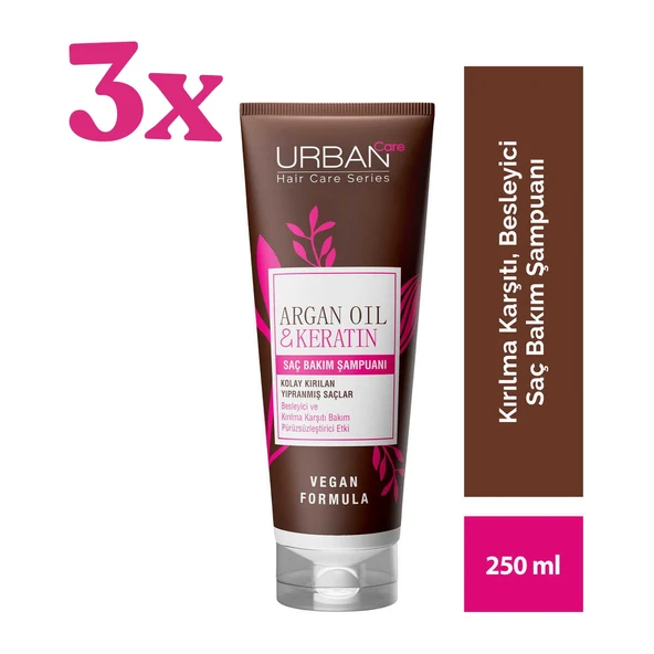 Care Argan Oil Şampuan 250 ml 3 Adet ürün görseli 1