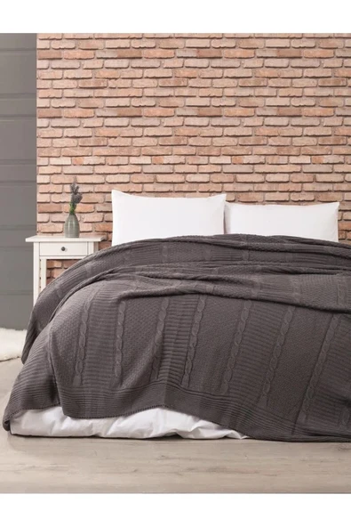 Erguvan Triko Yatak Örtüsü 220 X 240 Cm ürün görseli 1