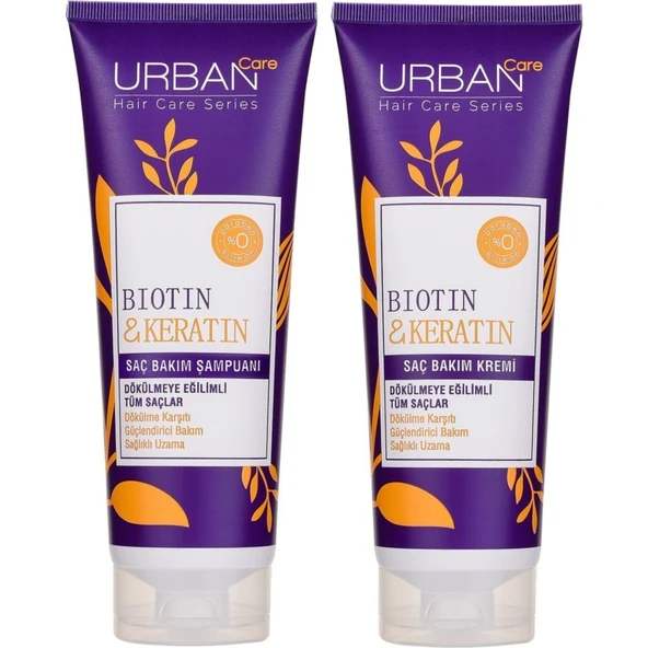 Care Biotin ve Keratin Içeren Saç Bakım Şampuanı 250 ml ve Saç Bakım Kremi 250 ml ürün görseli 1