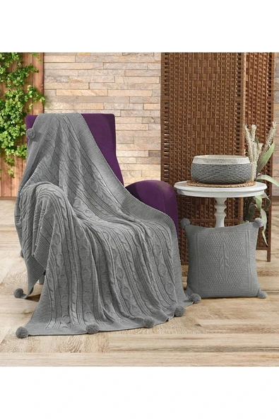 Nalan Triko Tv Battaniyesi Kırlentli 130 X 170 Cm - Resim 6