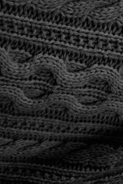 Derya Triko Örgülü Tv Battaniyesi 4 Ponponlu 130 X 170 Cm - Resim 11