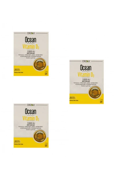 Vitamin D3 1000 IU Oral Sprey 20 ml 3 ADET ürün görseli 1