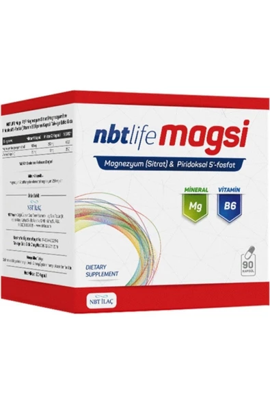 Nbt İlaç Nbt Lıfe Magsı Magnezyum Ve B6 Vıtamını ürün görseli 1