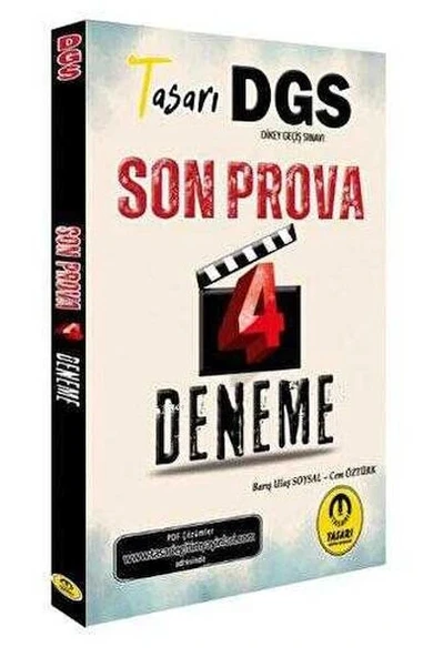 Tasarı Eğitim Yayınları DGS Son Prova 4 Çözümlü Deneme ürün görseli 1