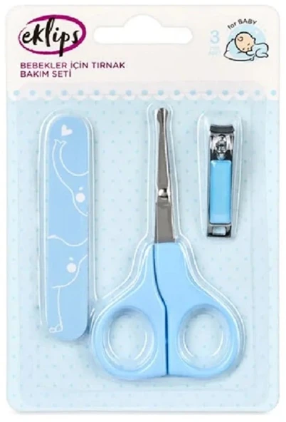 Bebek Tırnak Bakım Seti (Mavi) — Güvenli & Nazik Bebek Tırnak Bakımı ürün görseli 1