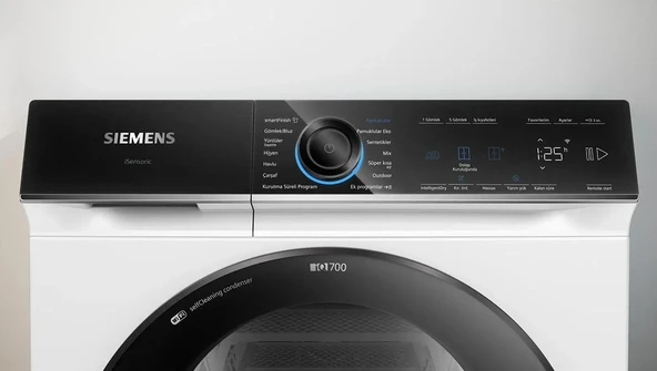 SİEMENS WQ45B2A0TR 9 kg Isı Pompalı Home Connect Çamaşır Kurutma Makinesi - Resim 2
