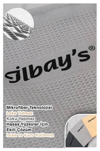 İlbay's Mikrofiber Temizlik Bezi 42x68 cm 3'lü Yeni - Resim 4