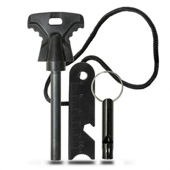 Acil Durum Magnezyum Çakmaktaşı Hayatta Kalma Kiti - Resim 3