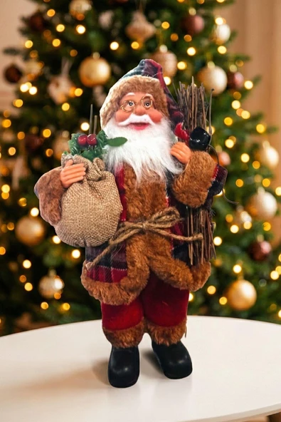 Yılbaşı Süsü Noel Baba Biblo Figür 30cm – Dekoratif Süs ve Hediye Figürü ürün görseli 1