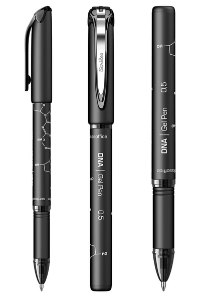 Siyah Pilot Kalem DNA Gel Pen 5 Adet Scrikss Pilot Kalem 0.7 mm Roller Uçlu Pilot Kalem İnce Uçlu Likit Mürekkepli Pilot - Resim 2