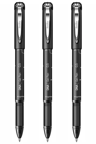 Siyah Pilot Kalem DNA Gel Pen 3 Adet Scrikss Pilot Kalem 0.7 mm Roller Uçlu Pilot Kalem İnce Uçlu Likit Mürekkepli Pilot ürün görseli 1