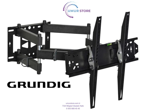 Grundig 85” Uyumlu Hareketli Televizyon Askı Aparatı-90 Kg ürün görseli 1