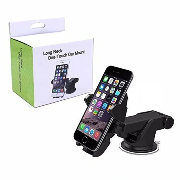 Long Neck One Touch Car Mount Araç İçi Telefonu Tutucu (5332) ürün görseli 1