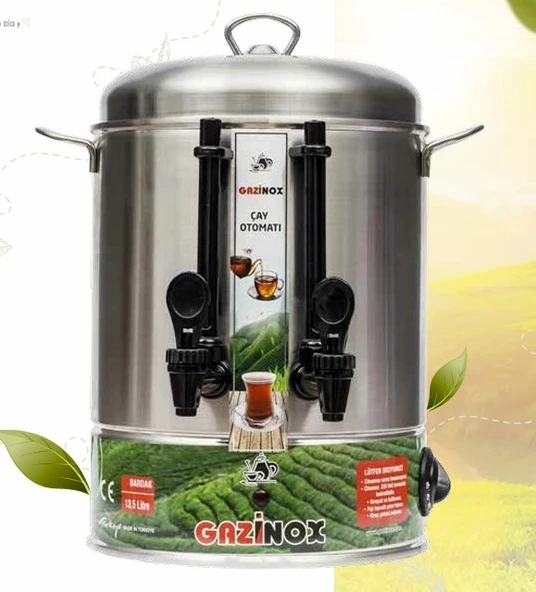 GAZİNOX 80 BARDAK ÇAY MAKİNASI GÖSTERGELİ MUSLUK ürün görseli 1