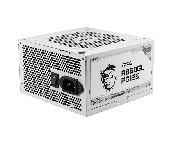 MSI MAG A850GL PCIE5 850W 80+ Gold Full Modüler Güç Kaynağı Beyaz - Resim 4