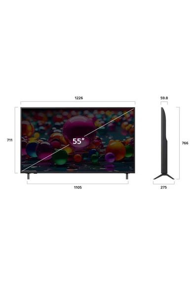 LG 55UA85006LA 4K Ultra HD 55'' 140 Ekran Uydu Alıcılı webOS Smart LED TV - Resim 4