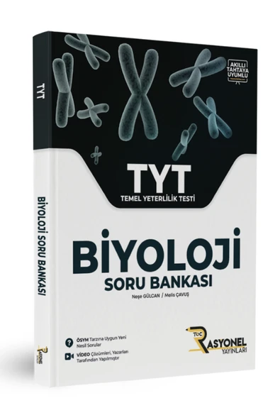 Tyt Biyoloji Soru Bankası (YAZARLARINDAN VİDEO ÇÖZÜMLÜ) ürün görseli 1