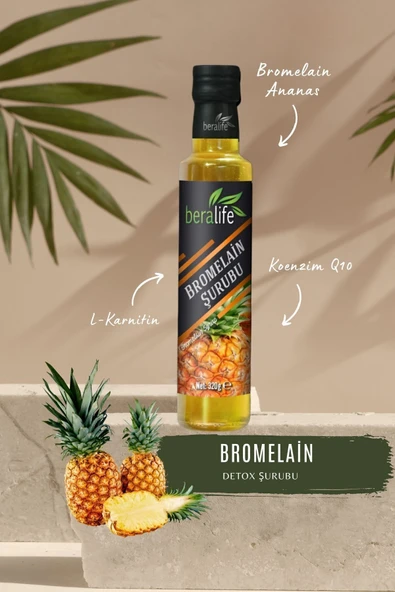 Bromelain Ananas İçeren Detox Şurubu (Koenzim Q10 ve L-Karnitin İlaveli) - Resim 2