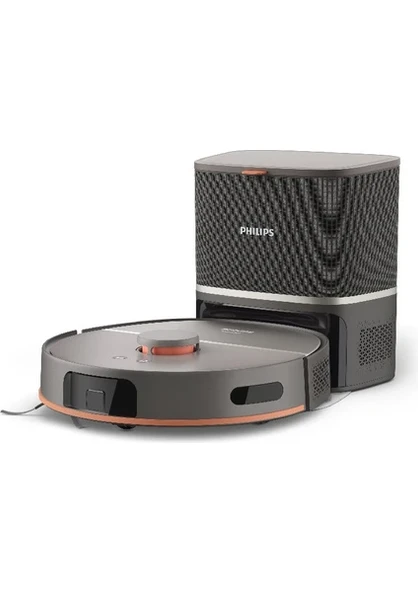 Philips HomeRun 5000 Serisi XU5100/10 Siyah Çöp İstasyonlu Akıllı Robot Süpürge ürün görseli 1