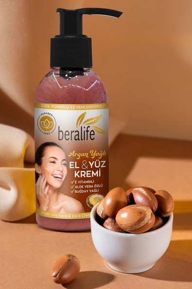 Argan Yağlı El Ve Yüz Kremi - Besleyici Ve Onarıcı - 150 ml Argan Yağlı El Ve Yüz Kremi ürün görseli 1