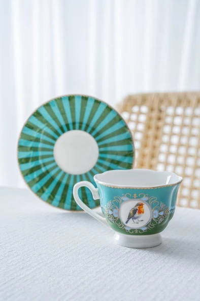 Acar SYT-08596 Lumiere Yeşil 6'lı Kahve Fincan Takımı ürün görseli 1