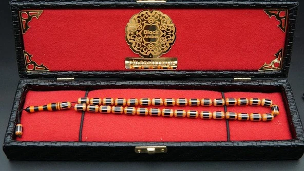 8'li Yarma Oltu Taşı Tesbih st000158 - Resim 7