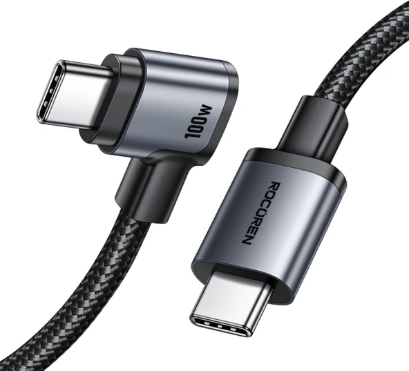 Rocoren Type-C to Type-C 100W Şarj Kablosu (2 m) (RCXCTT1-KJB0G)-(AÇIK KUTU SIFIR ÜRÜN) ürün görseli 1