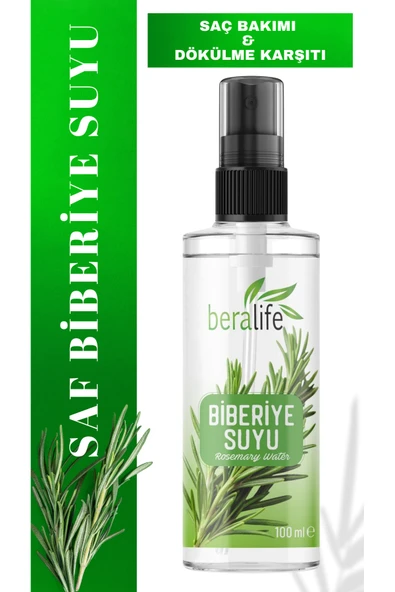 Biberiye Suyu Dökülme Karşıtı Ve Saç Uzamasını Destekleyici Saç Toniği %100 Doğal Ve Saf 100 ml - Resim 2