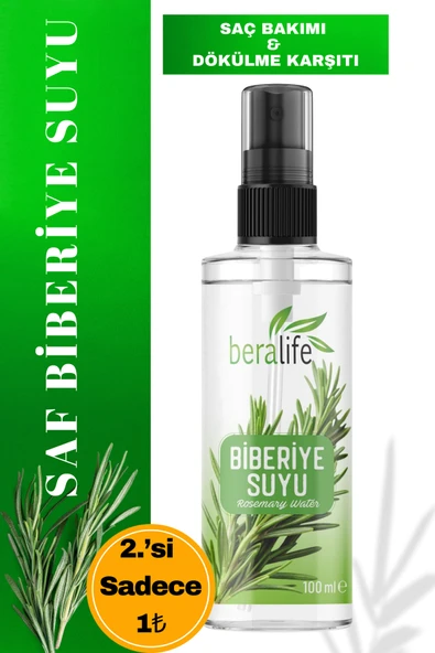 Biberiye Suyu Dökülme Karşıtı Ve Saç Uzamasını Destekleyici Saç Toniği %100 Doğal Ve Saf 100 ml ürün görseli 1