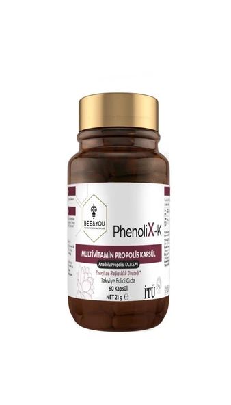 Bee&You PhenoliX-K Multivitamin Propolis 60 Kapsül ürün görseli 1