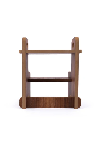 Ahşap Montessori Eğitici Kaymaz Çocuk Basamak-Tabure Banyo, Lavabo Merdiven Yükseltici - Resim 8