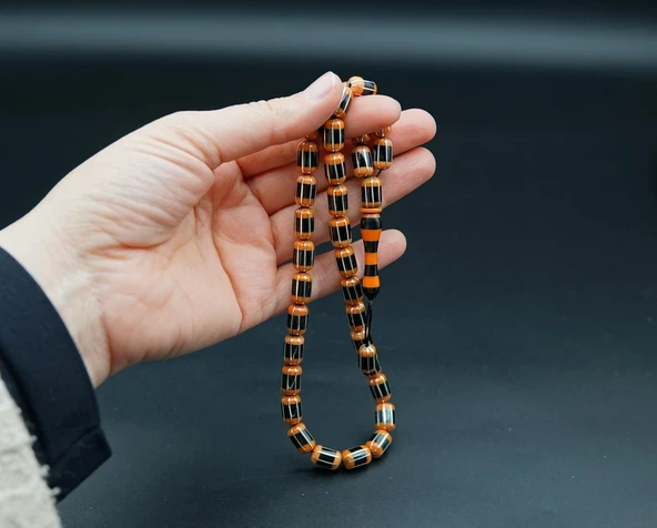 8'li Yarma Oltu Taşı Tesbih st000158 ürün görseli 1