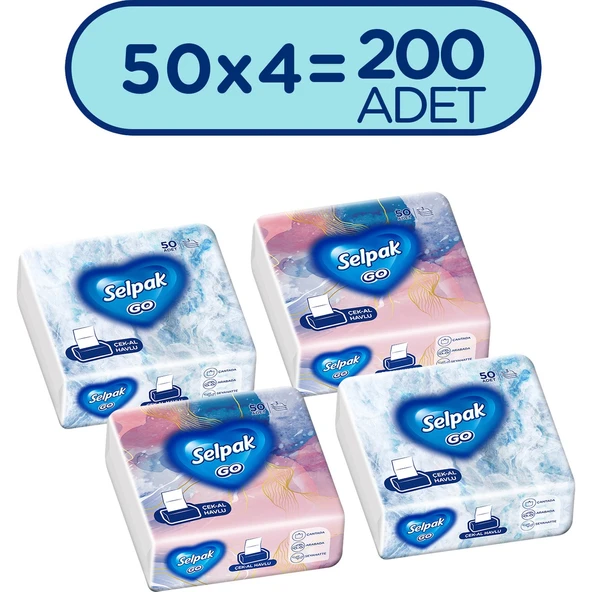 Go Çek-Al Havlu 4*50 Yaprak ürün görseli 1