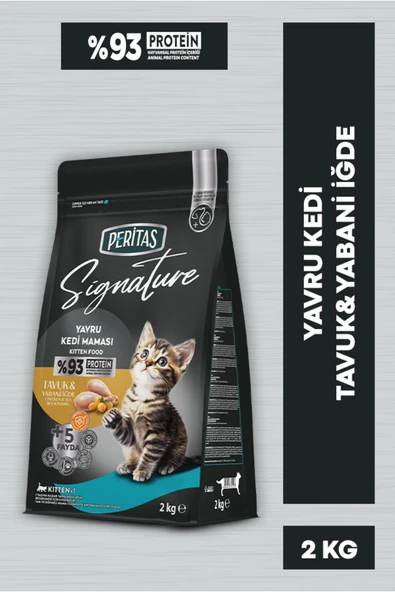 PERİTAS Signature Tavuklu Yavru Kedi Maması 2 Kg ürün görseli 1