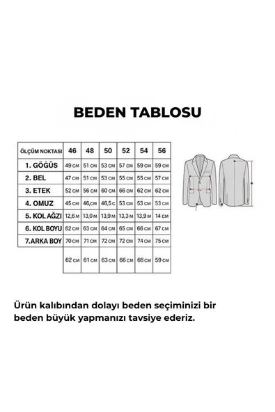 Ekoseli Slim Fit Erkek Blazer Ceket – Şık Modern Tasarım, Tek Düğmeli - Resim 5