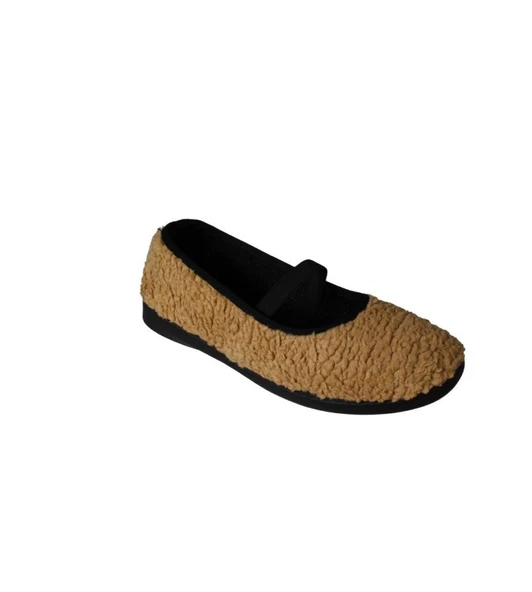 YAZKIŞ Kadın Kışlık Bej Camel Ev Babeti ürün görseli 1