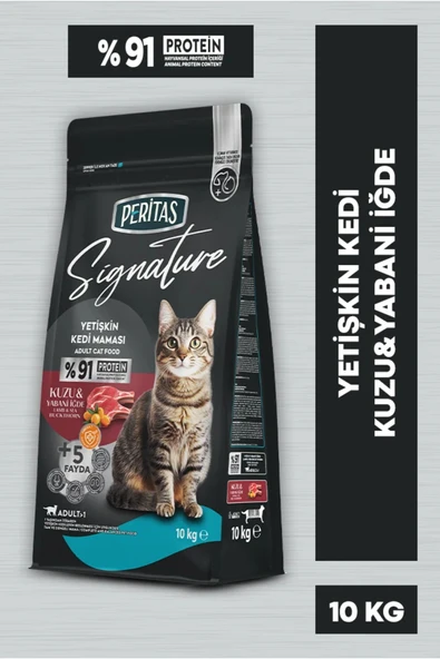 PERİTAS Signature Kuzulu Yetişkin Kedi 10 Kg ürün görseli 1
