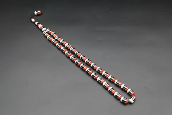 8'li Yarma Oltu Taşı Tesbih st000160 ürün görseli 1