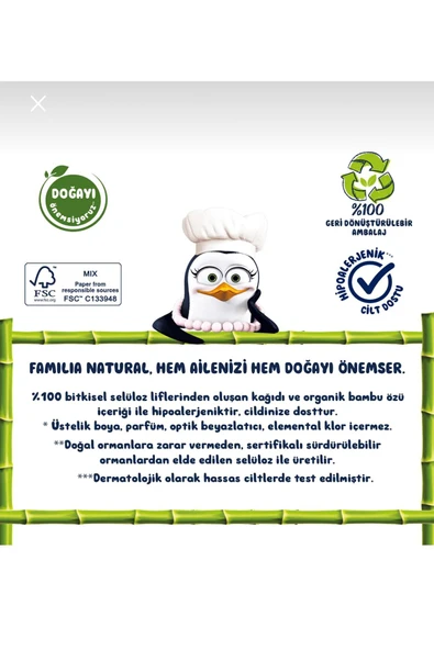 Familya 3 katlıtuvalet kagıdı 40 adet - Resim 4