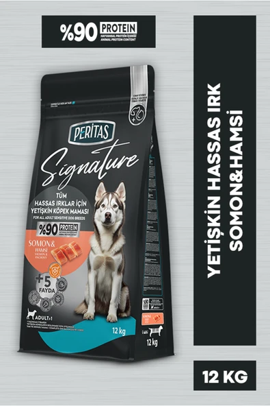 PERİTAS Signature Somonlu Yetişkin Köpek Hassas Irk 12 Kg ürün görseli 1