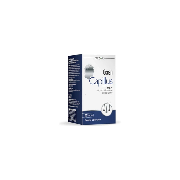 Ocean Orzax Capillus Men 60 Tablet - Dezenfektan Hediyeli (%72 Alkol) ürün görseli 1