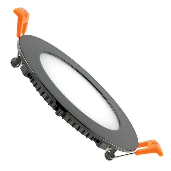 Maxled MX-1018 6W Siyah Kasa Yuvarlak Sıva Altı Led Panel 6500K Beyaz Işık ürün görseli 1