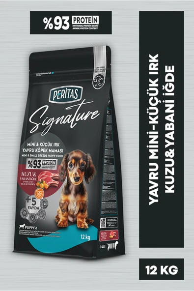 PERİTAS Signature Kuzulu Küçük Irk Yavru Köpek Maması 12 Kg ürün görseli 1
