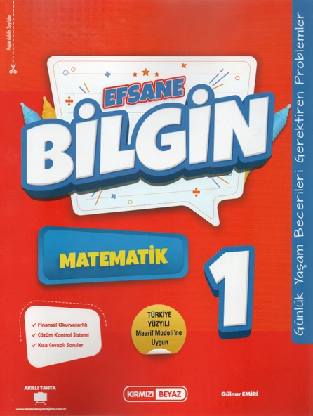Kırmızı Beyaz Efsane Bilgin 1. Sınıf 2. Dönem Set (5 Kitap) - Resim 3