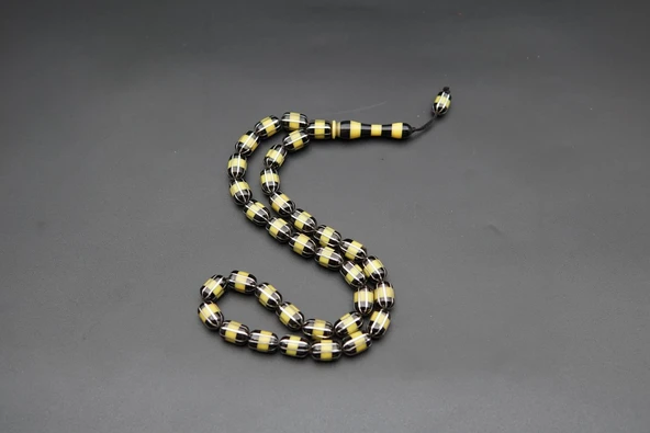 8'li Yarma Oltu Taşı Tesbih st000159 - Resim 5