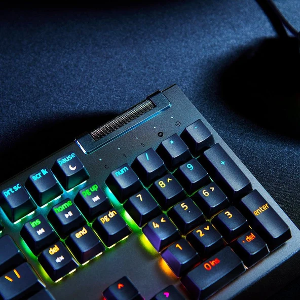 Razer BlackWidow V4 X Green Switch Kablolu Türkçe Gaming Klavye RZ03-04701200-R3L1 - Resim 5
