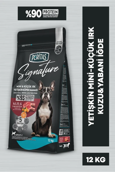 PERİTAS Signature Kuzulu Küçük Irk Yetişkin Köpek Maması 12 Kg ürün görseli 1