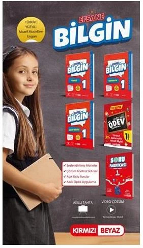 Kırmızı Beyaz Efsane Bilgin 1. Sınıf 2. Dönem Set (5 Kitap) - Resim 2