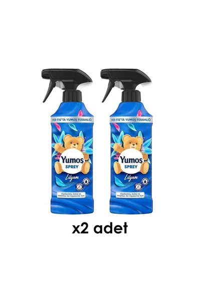 Yumoş Yumoş Sprey 450ML Çamaşır ve Oda Parfümü Lilyum 2 Adet ürün görseli 1