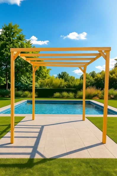 DEKORELA AHŞAP EKO PERGOLE TENTE ÇARDAK - Resim 5